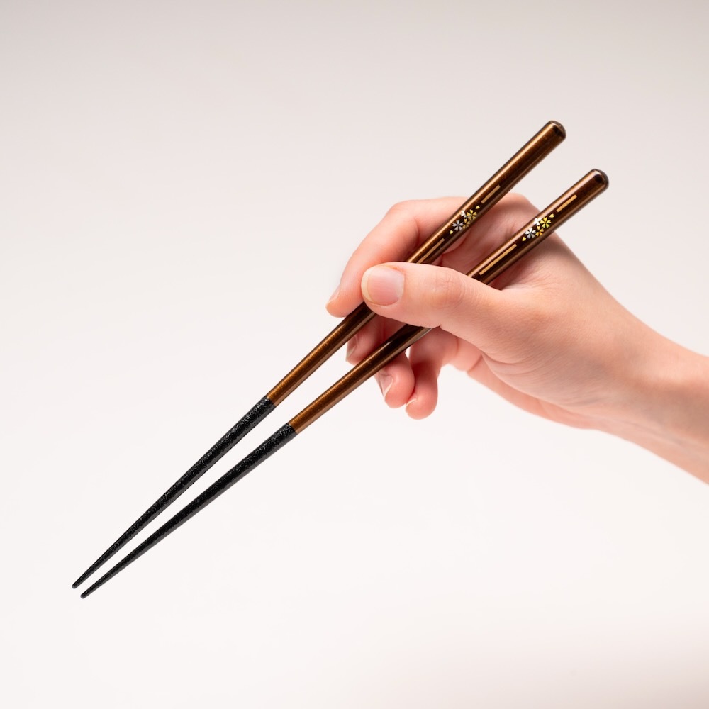 食洗機対応 桜華ペア 清水焼箸置付　