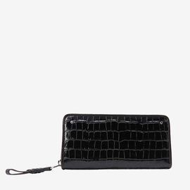 【一点物】プロトタイプ ラウンド長財布 ブラック zzs1301-55