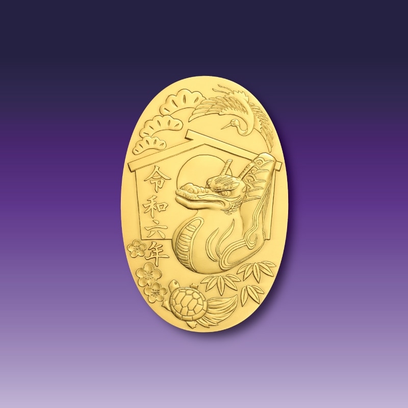 純金製 令和 小判徳力K24 黄金小判 30g