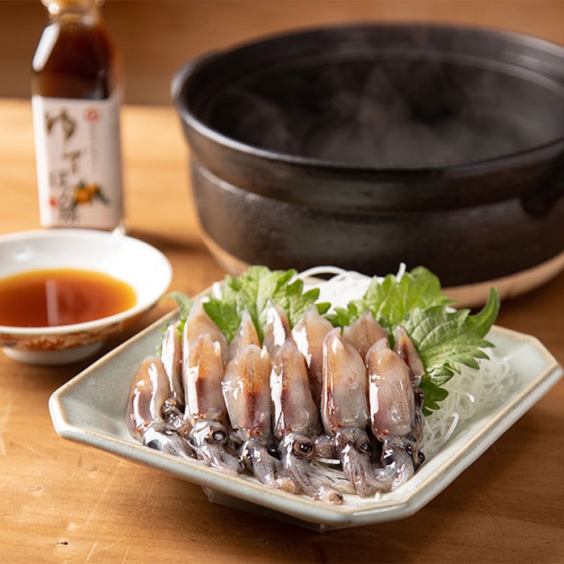 富山湾産ほたるいか　しゃぶしゃぶセット(ぽん酢+昆布付き)