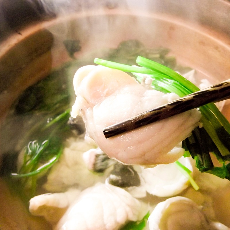 ふぐ鍋(白子入り)セット　(ぽん酢+昆布付き)