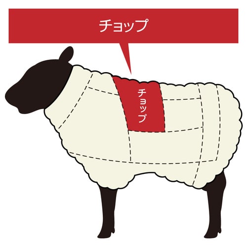 【ホゲット】北海道滝川産サフォークホゲット　ホゲットチョップ(2L) 200g《冷凍》[web受付限定]