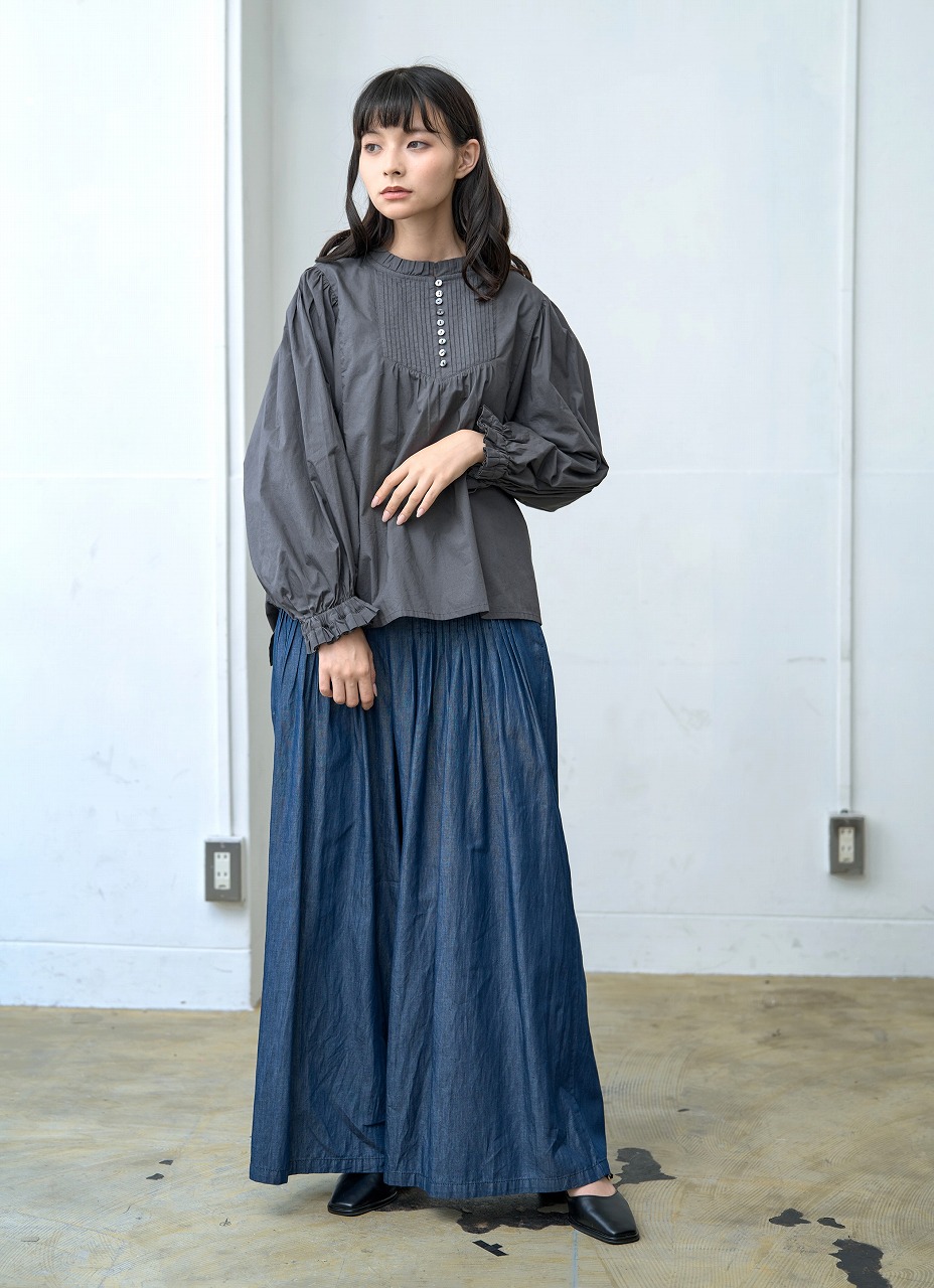 ブザムピンタックスモックブラウス（MGW-5028） | tops | tegami