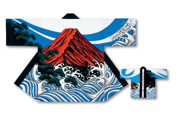 二番煎じ 法被 大人反応染法被[宮]6135