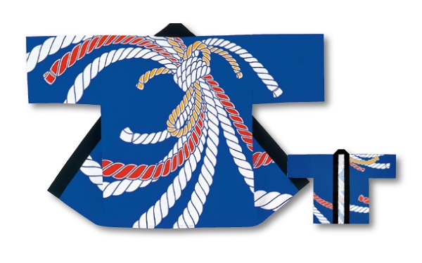 大人反応染法被[若]6232（青）【祭りグッズ.jp】