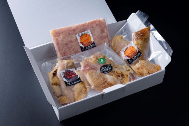 地鶏のたたきセット　鶏ミンチ付き