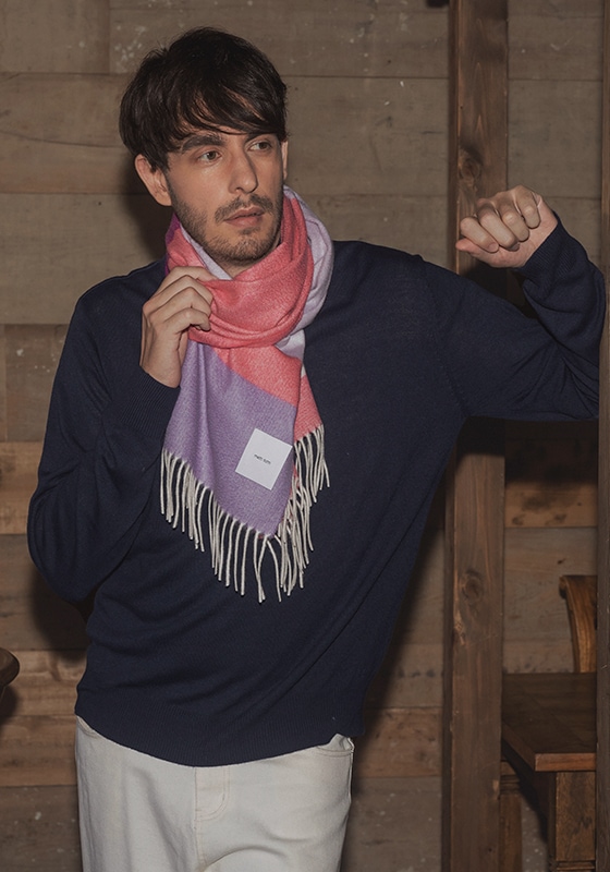 カシミヤ100% マフラー 全20色 チェック柄 メンズ | マフラー | matti