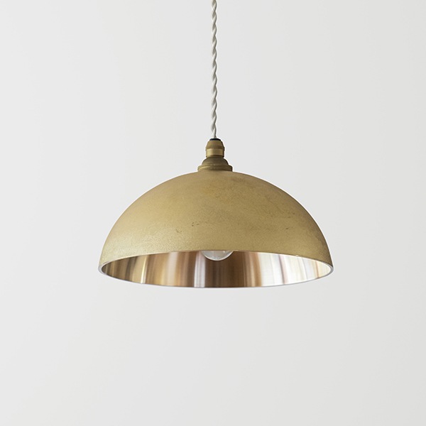 ペンダントランプ 半球 削りだし｜FUTAGAMIオンラインショップ「家と真鍮」