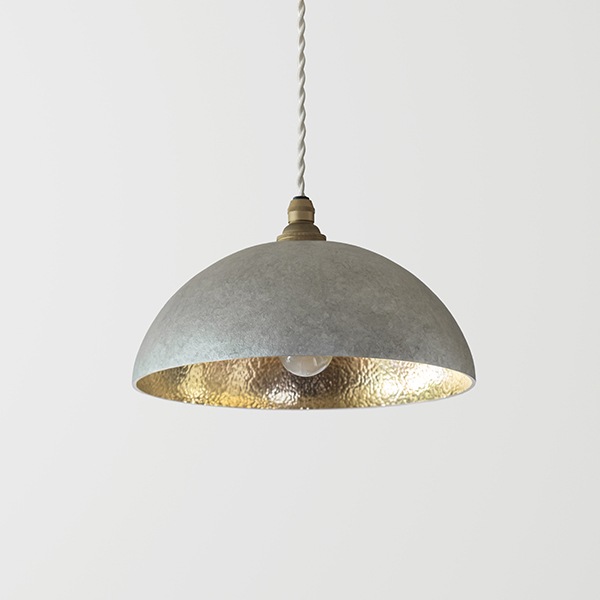 ペンダントランプ 半球 鍛金 銀ムラ｜FUTAGAMIオンラインショップ「家