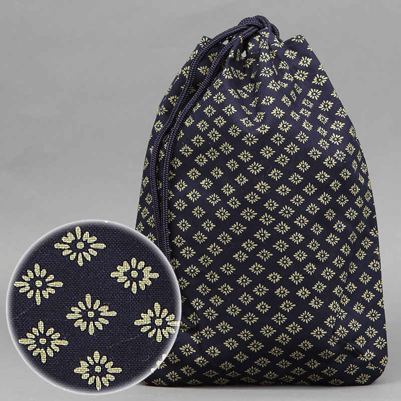 合切袋【江戸一柄｜菊小紋】祭用品専門店浅草絆纒屋ネットショップ