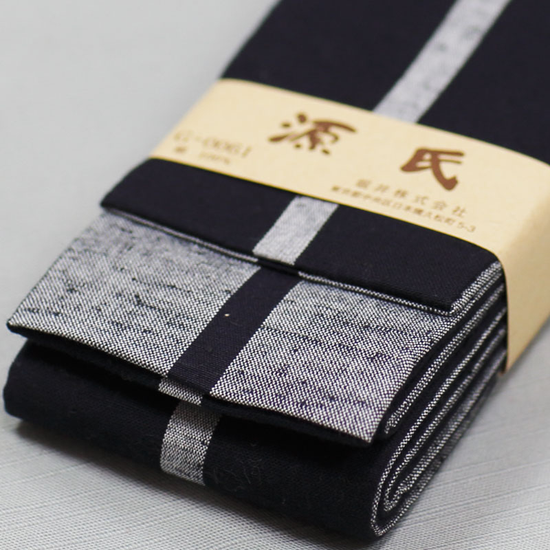 祭帯・半纏帯【唐桟平ぐけ帯｜一本とっこ・紺】祭用品専門店浅草絆纒屋