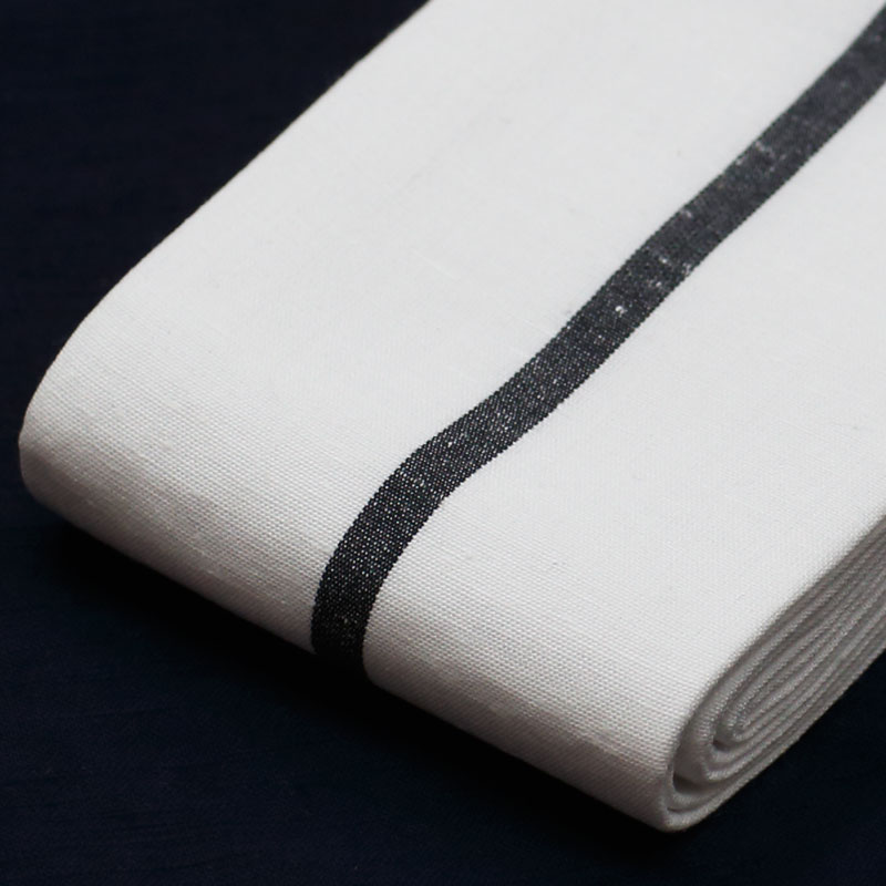 祭帯｜男帯【唐桟角帯｜一本とっこ・白】祭用品専門店浅草絆纒屋ネット