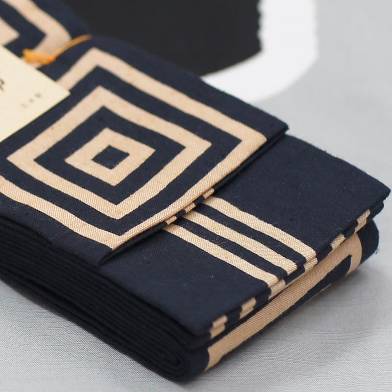 男帯｜祭帯】染角帯「三升｜紺」祭用品専門店浅草絆纒屋ネットショップ