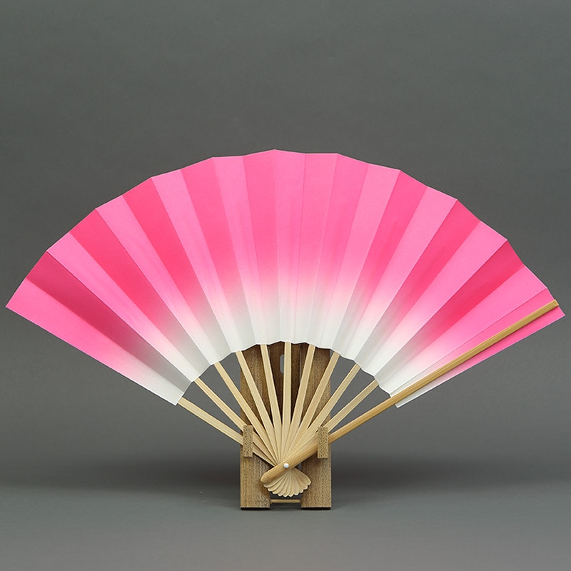 扇子【ぼかし扇子（両面）ピンク｜9寸11間】祭用品専門店浅草絆纒屋