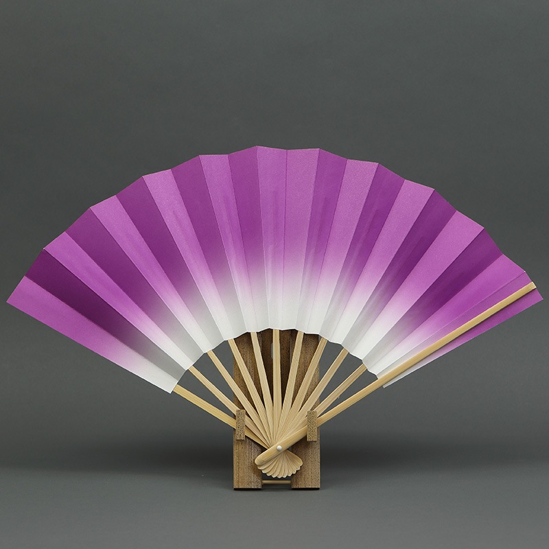 扇子【ぼかし扇子（両面）紫｜9寸11間】祭用品専門店浅草絆纒屋ネット