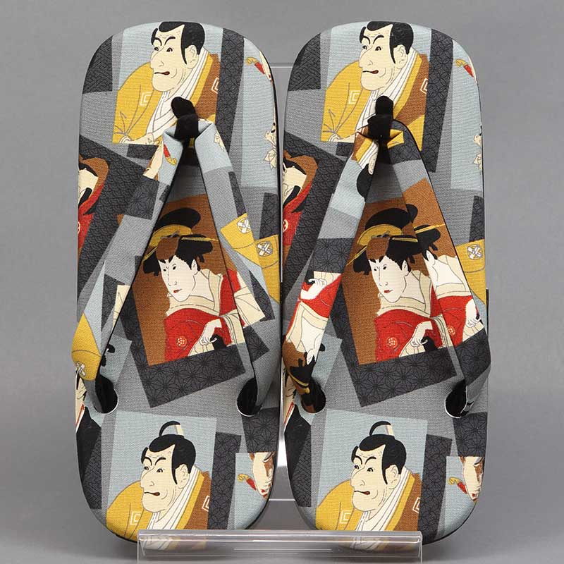 2398❣️浮世絵　セット 和柄雪駄【写楽の浮世絵】祭用品専門店浅草絆纒屋ネットショップ