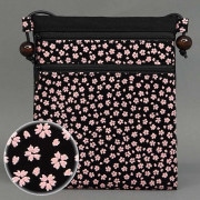 【極美品】印傳屋　ミニトート　ポシェット　小桜模様　黒×白 4411-01a_2.jpg