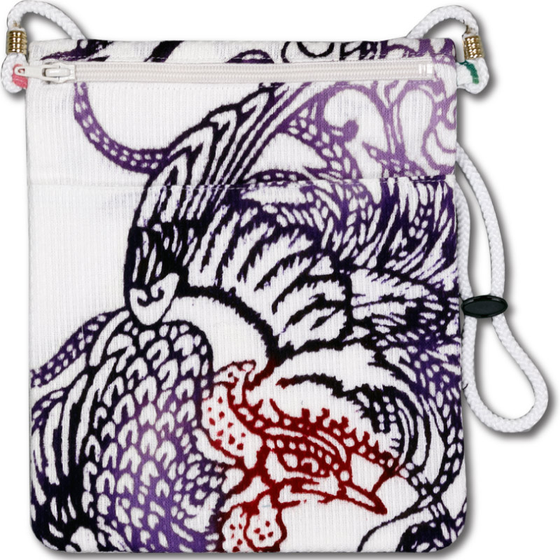 祭ポシェット【鳳凰に桐｜ドビー刺子】祭用品専門店浅草絆纒屋ネット