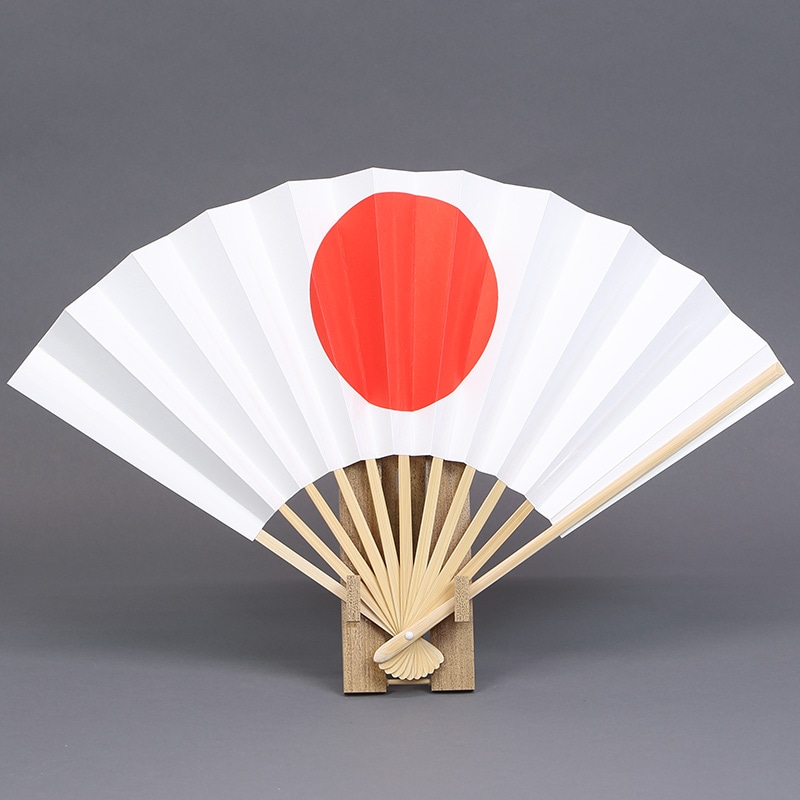 扇子【日の丸（両面）｜9寸11間】祭用品専門店浅草絆纒屋ネットショップ
