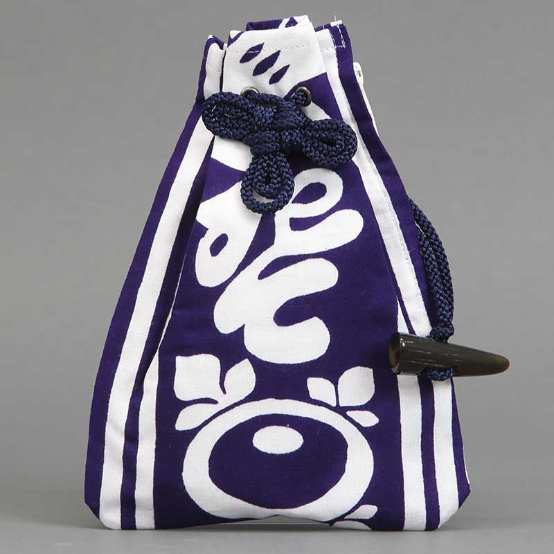 腰下巾着【斧琴菊｜紫】祭用品専門店浅草絆纒屋ネットショップ