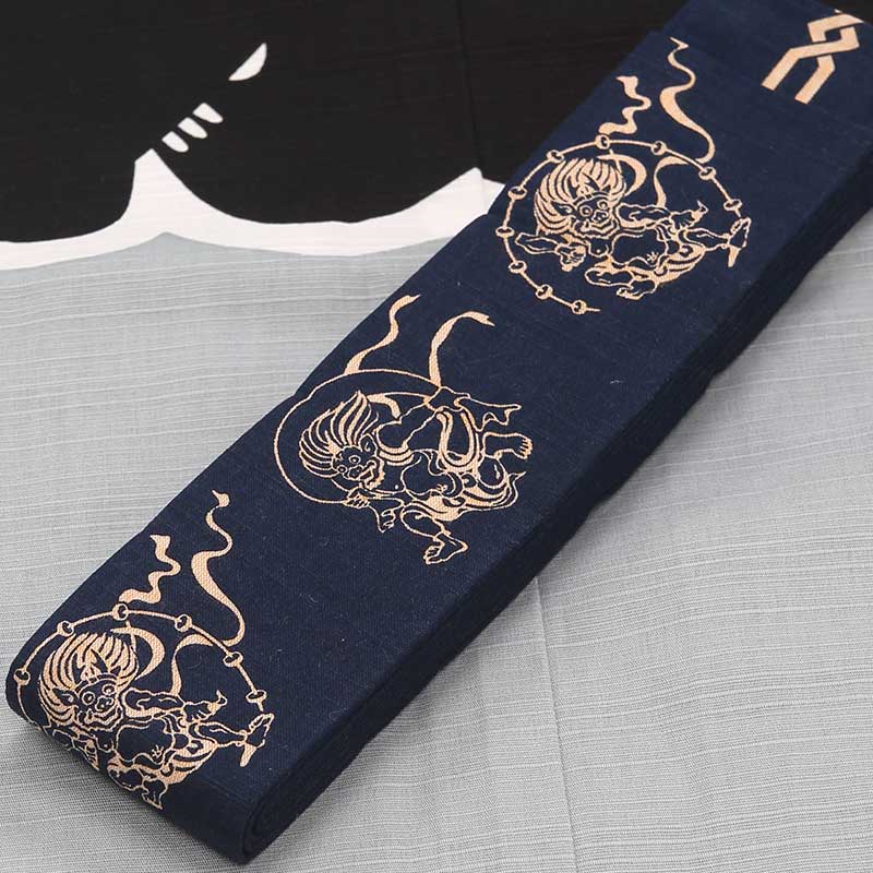 風神雷神 付け下げ こむさ 袋帯 セット 紬 風神雷神 付け下げ こむさ 袋帯 セット 紬 風神雷神 付け下げ