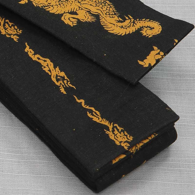 祭帯｜半纏帯【染平ぐけ帯｜龍・黒金茶】祭用品専門店浅草絆纒屋ネット