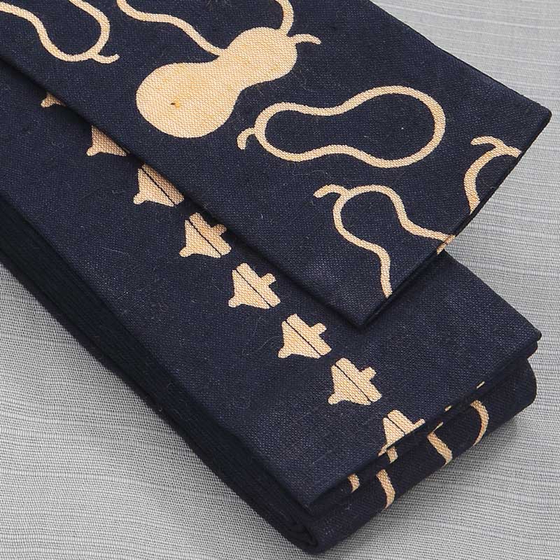祭帯｜半纏帯】染平ぐけ帯「瓢箪｜紺」祭用品専門店浅草絆纒屋ネット