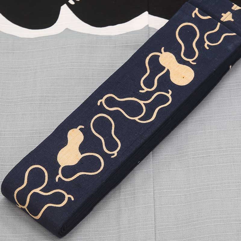 専用　名古屋帯　本麻　瓢箪 6-5-02212e.jpg