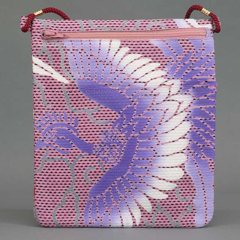 祭ポシェット【鳳凰に雲｜ピンク刺子】祭用品専門店浅草絆纒屋ネット