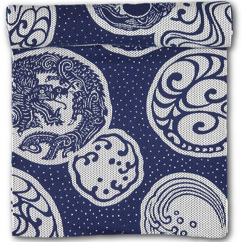 締込み・巻帯【龍と波の紋章｜鉄紺】祭用品専門店浅草絆纒屋ネットショップ