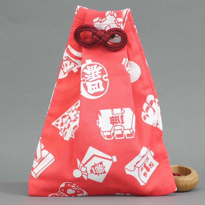 腰下巾着【江戸一｜ピンクまとい】祭用品専門店浅草絆纒屋ネットショップ