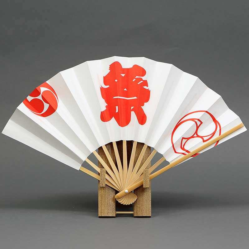 祭用品【子ども用扇子｜D-17】子供巴祭（片面）浅草絆纒屋通販サイト