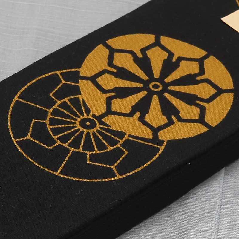 男帯｜祭帯】染角帯「御所車｜黒金茶」祭用品専門店浅草絆纒屋ネット