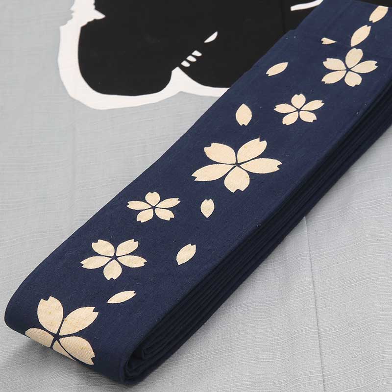 男帯|祭帯】染め角帯No.80「桜大小」紺□祭用品専門店浅草絆纒屋 男帯|祭帯】染め角帯No.80「桜大小」紺□祭用品専門店浅草絆纒屋