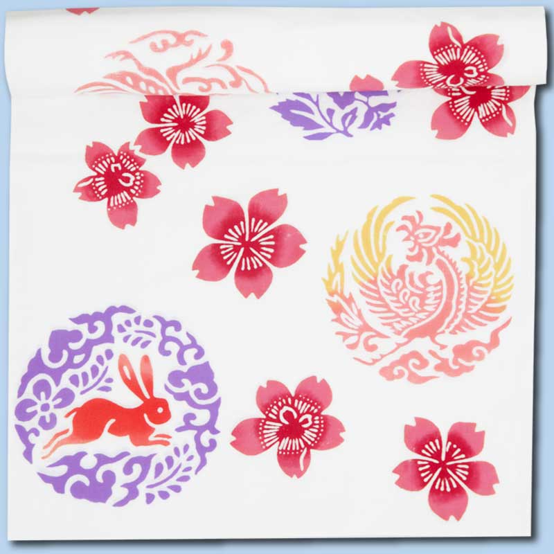 締込み・巻帯【兎に鳳凰｜特岡・白】祭用品専門店浅草絆纒屋ネットショップ