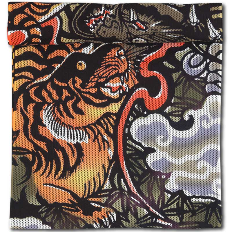 締込み・巻帯【龍に虎｜刺子・茶】祭用品専門店浅草絆纒屋ネット