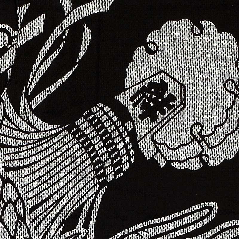 本染め鯉口シャツ【龍に火消纏｜カラミ刺子】祭用品専門店浅草絆纒屋