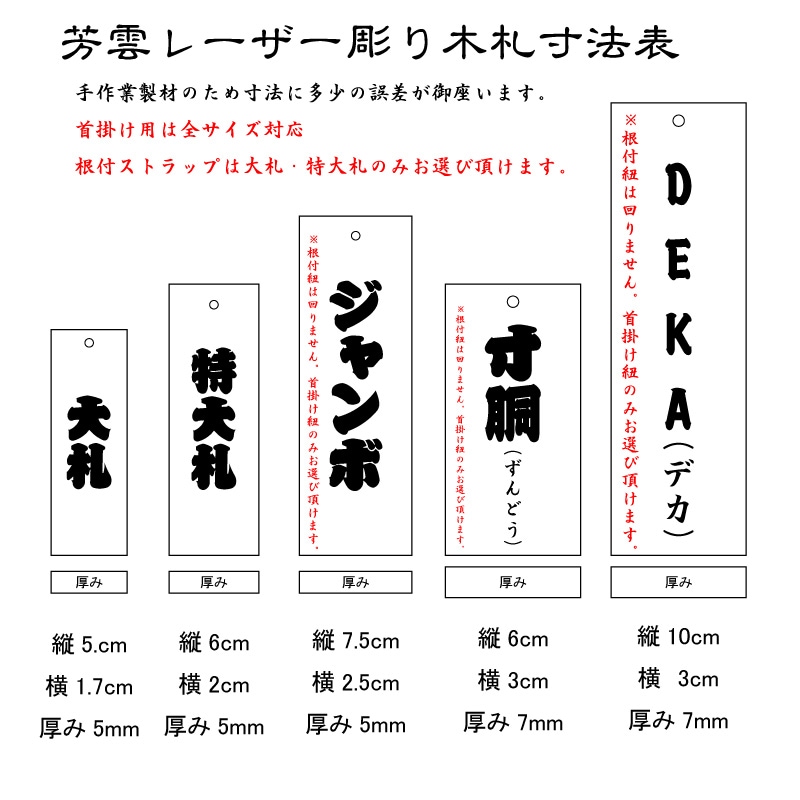 オーダーメイド木札【文字彫り込み+干支梵字】祭用品専門店浅草