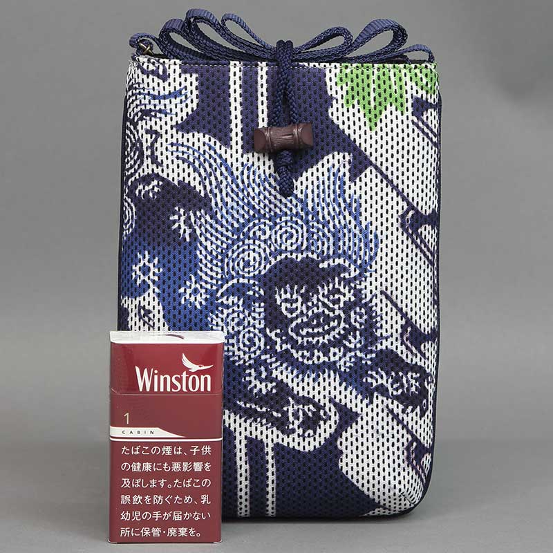 新品 ◆ 牛革クロコ型押し バンブー手提げ （大） 紺色 ◆竹手バッグ神輿祭り 新品 ◇ 牛革クロコ型押し バンブー手提げ （大） 紺色 ◇竹手