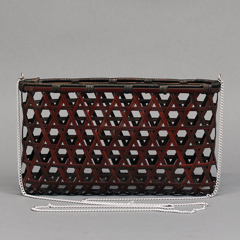 目籠【横型小物入れ｜茶染め】祭用品専門店浅草絆纒屋ネットショップ