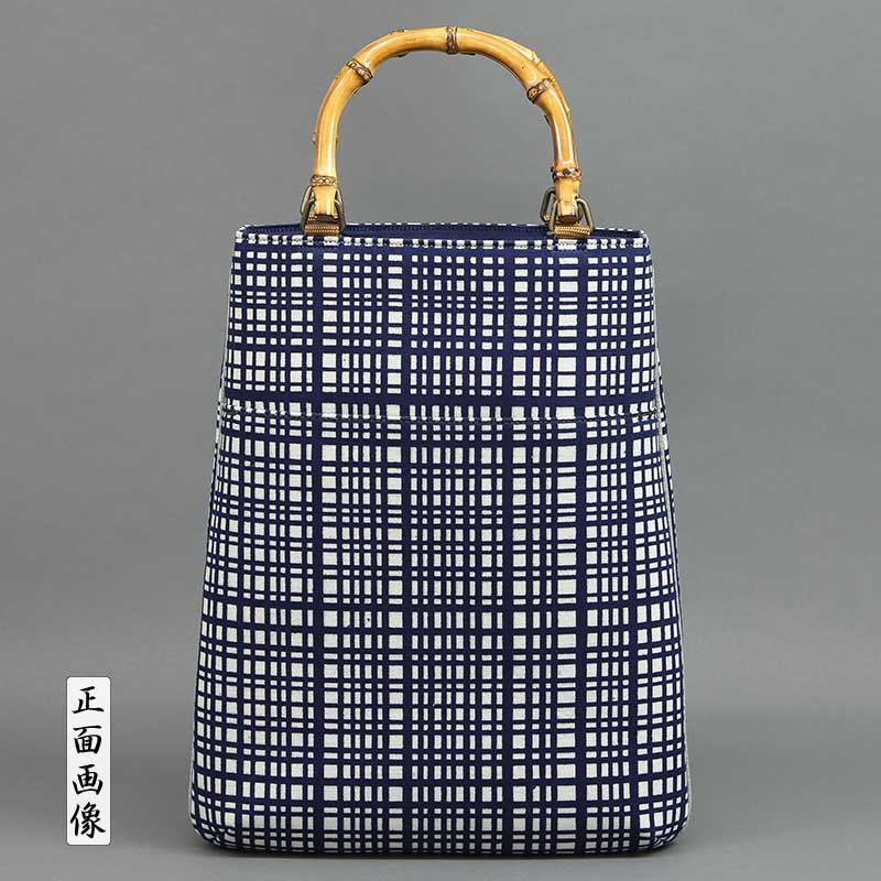 バンブー 手提げ 翁格子 灰桜 バンブー 手提げ 翁格子 灰桜 バンブー 手提げ 翁格子 灰桜