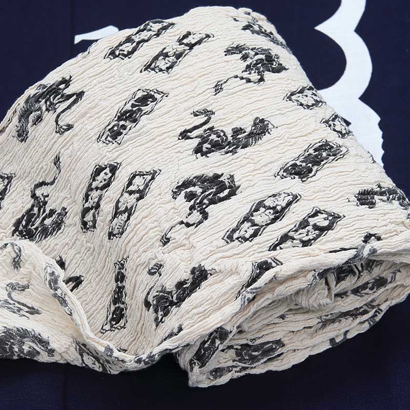 祭帯｜半纏帯【木綿ちぢみ巻帯｜龍・黒】祭用品専門店浅草絆纒屋ネット