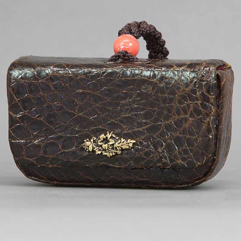 一本吊-特別仕様・腰下タバコケース【ウミガメ（海亀）タートルレザー