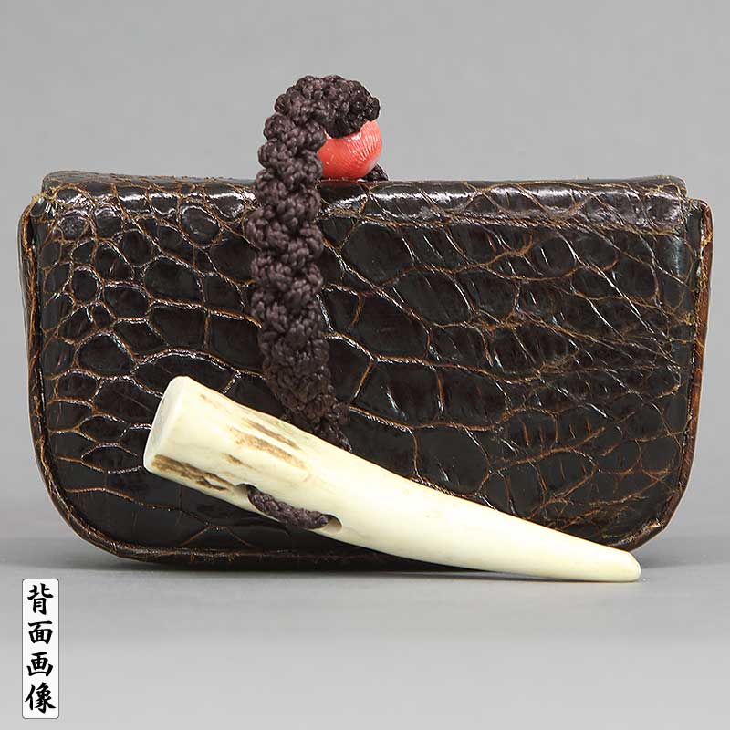 一本吊-特別仕様・腰下タバコケース【ウミガメ(海亀)タートルレザー 一本吊-特別仕様・腰下タバコケース【ウミガメ(海亀)タートルレザー