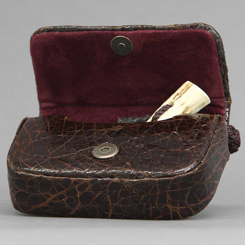 一本吊-特別仕様・腰下タバコケース【ウミガメ（海亀）タートルレザー