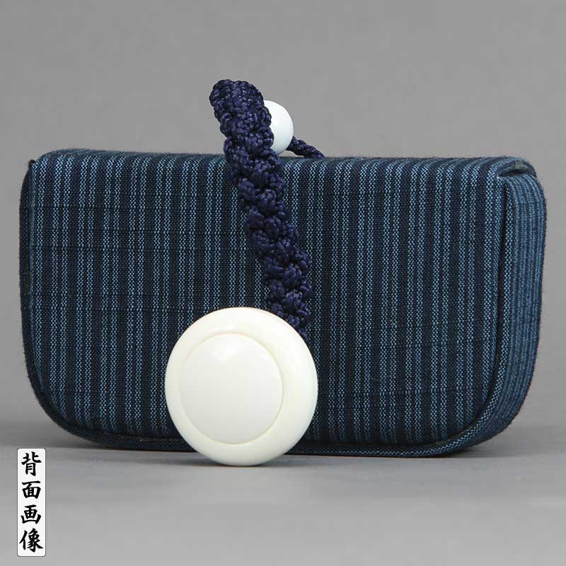 一本吊・腰下タバコケース【鷹山つむぎ｜間道縞No.01】祭用品専門店