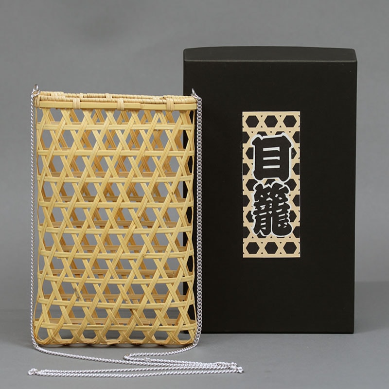 目籠【縦型小物入れ｜白竹】祭用品専門店浅草絆纒屋ネットショップ