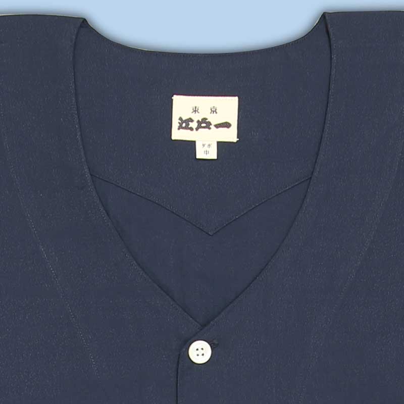 江戸一本ダボ【ダボ上｜ダボシャツT/C紺】□祭用品専門店浅草絆纒屋