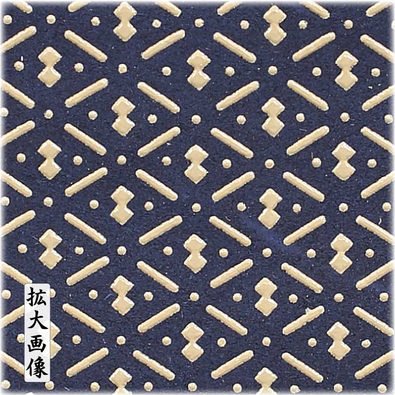 印傳屋F小銭入02【ひょうたん｜紺地×白漆】祭用品専門店浅草絆纒屋