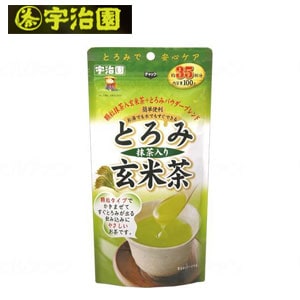 【母の日メッセージカード】宇治園　とろみ抹茶入り玄米茶 100g